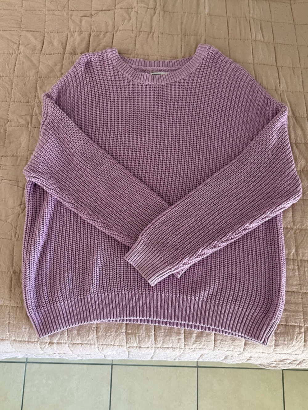 Sonoma Lavender Crewneck Knit Sweater